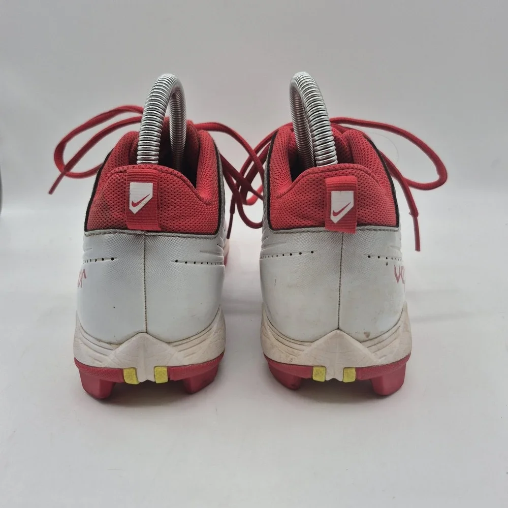 Nike‎ Vapor Shoes Mens Size 8 Red Gray White Football Cleats Fastflex 684699-016